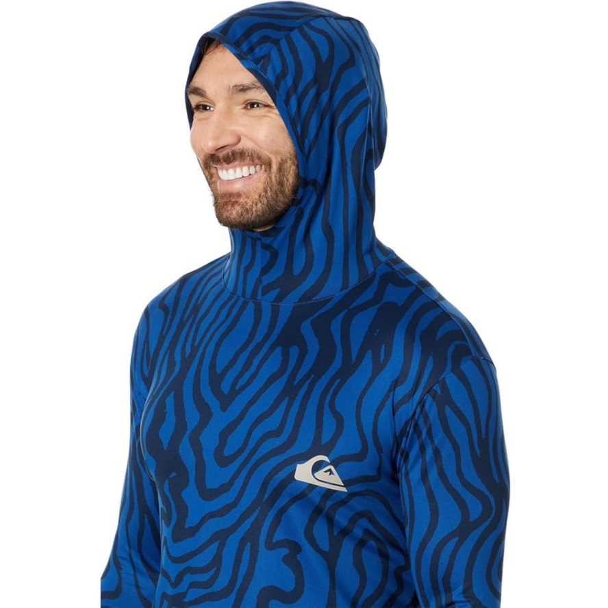 Koszulka Quiksilver z Kapturem Everyday Pullover Surf Hoody LS Monaco Blue