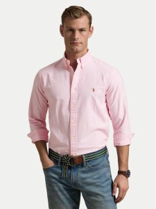 Polo Ralph Lauren Koszula 710953704001 Różowy Custom Fit