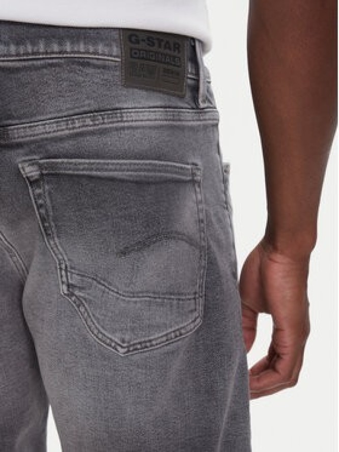 G-Star Raw Szorty jeansowe 3301 D10481-D535 Szary Slim Fit