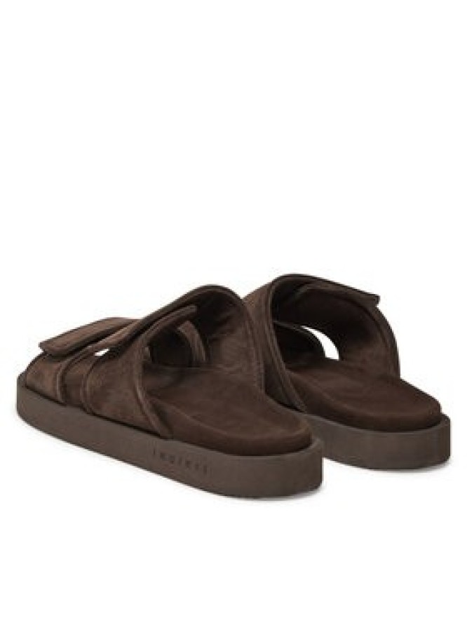 Inuikii Klapki Suede Double Band 50102-510 Brązowy