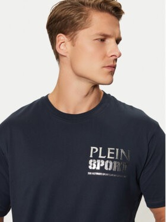 Plein Sport T-Shirt AADC MTK7913 STE003N Granatowy Regular Fit