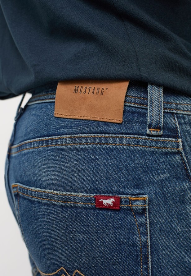 MĘSKIE SPODNIE JEANSOWE MUSTANG ORLANDO SLIM DENIM BLUE 1014599 5000 773