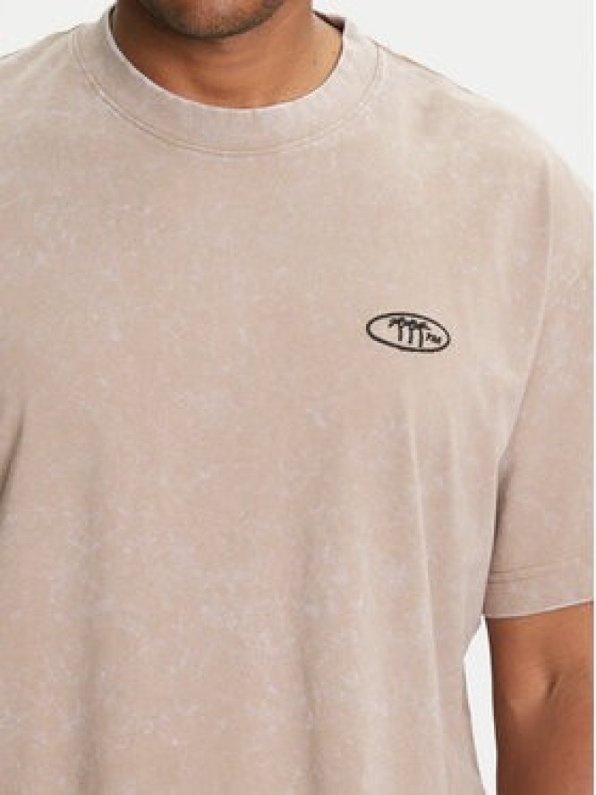 Jack & Jones T-Shirt Retreat 12277886 Beżowy Oversize