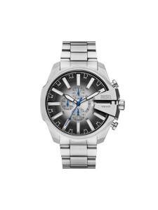 Diesel Zegarek Mega Chief Slim DZ4686 Srebrny