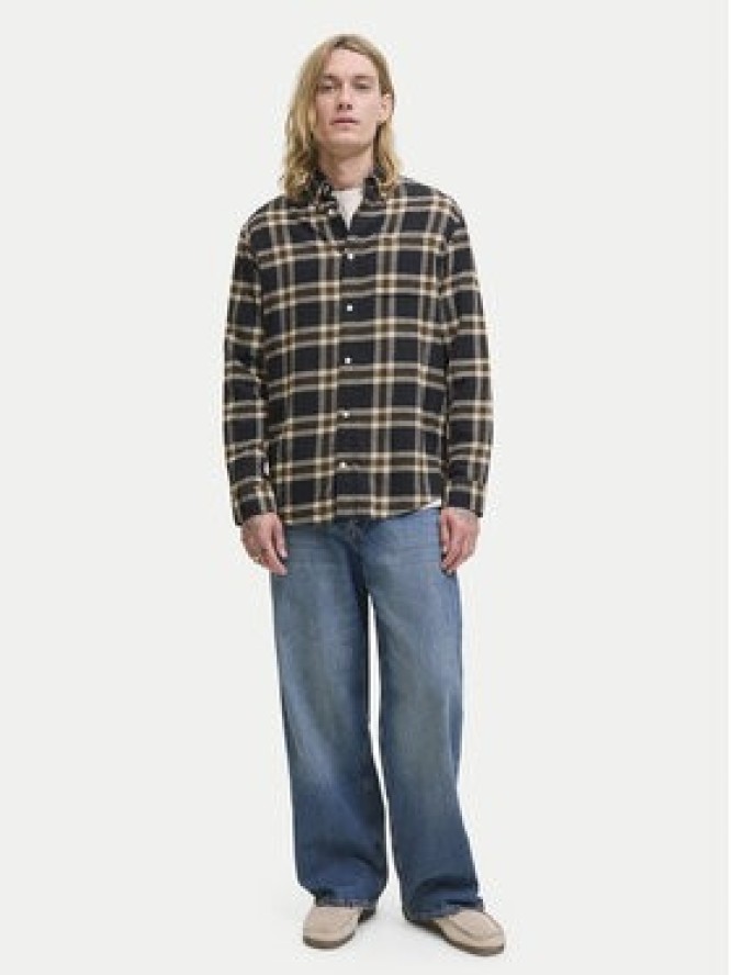 Jack & Jones Koszula Classic Flannel 12278406 Czarny Regular Fit