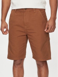 Lee Szorty materiałowe Carpenter 112349191 Brązowy Relaxed Fit