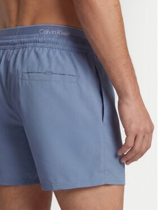 Calvin Klein Swimwear Szorty kąpielowe LV00N61024 Niebieski Regular Fit