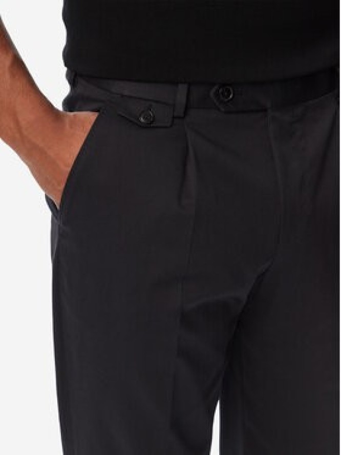 BOSS Spodnie materiałowe H-Perin 50567533 Granatowy Tapered Fit