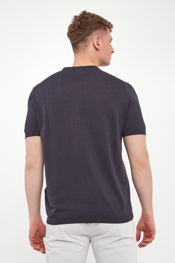 T-shirt męski z lnem LIU JO