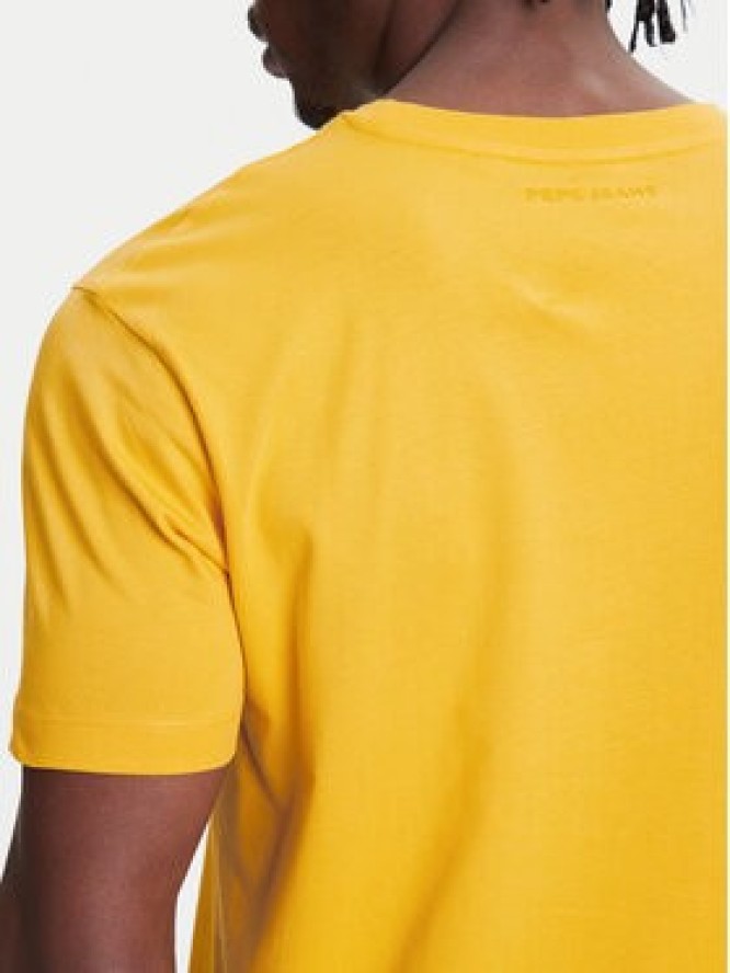 Pepe Jeans T-Shirt Red Bull Racing Logo RM500016 Żółty Regular Fit