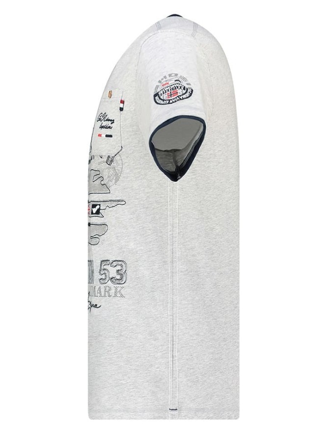 Geographical Norway Koszulka w kolorze szarym rozmiar: S