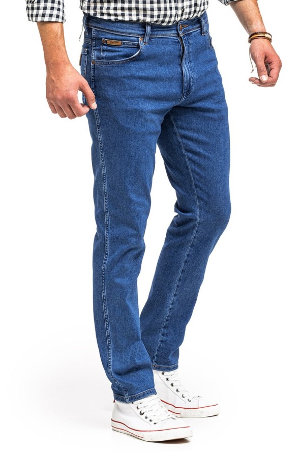 WRANGLER TEXAS SLIM MĘSKIE SPODNIE JEANSOWE THE STONE RIDE W12SYI39U 112145803