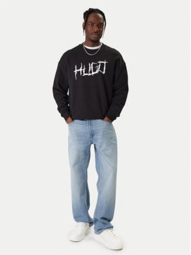 HUGO Bluza Namenex 50554392 Czarny Regular Fit