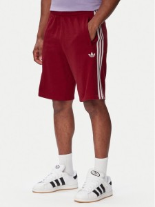 adidas Szorty sportowe 3-Stripes Shorts KE1692 Czerwony Regular Fit