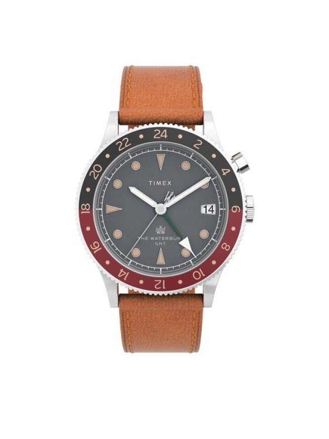 Timex Zegarek TW2V74000 Brązowy
