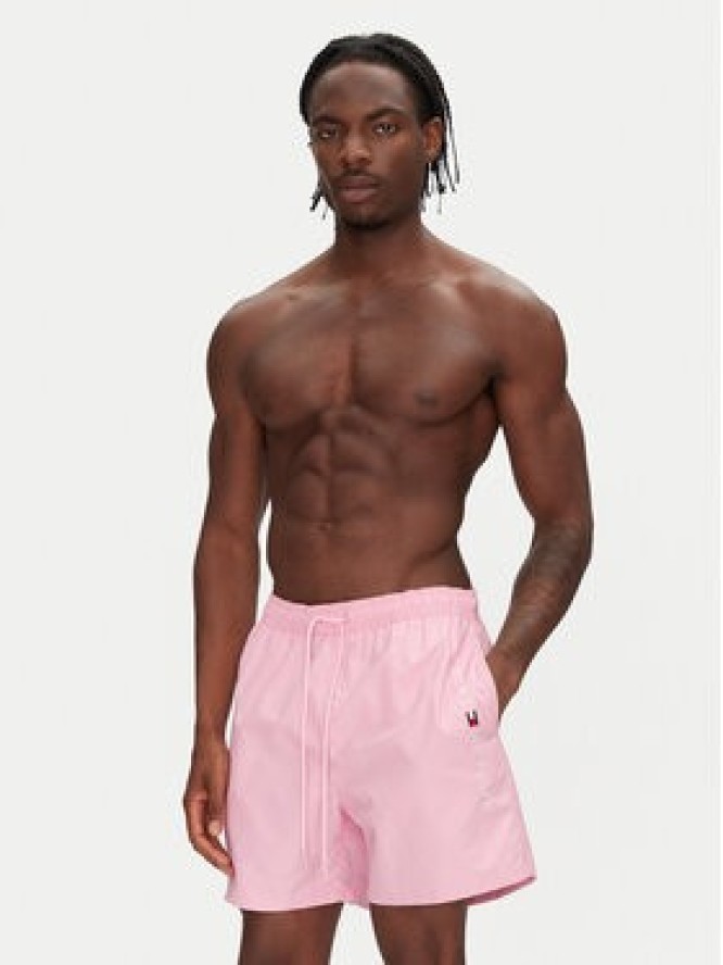 Tommy Hilfiger Szorty kąpielowe UM0UM03258 Różowy Regular Fit
