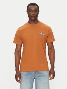 Quiksilver T-Shirt EQYZT08038 Brązowy Regular Fit
