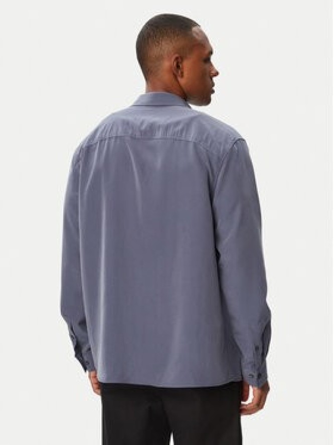 Calvin Klein Koszula Ls Drapey LV04LF113G Fioletowy Regular Fit