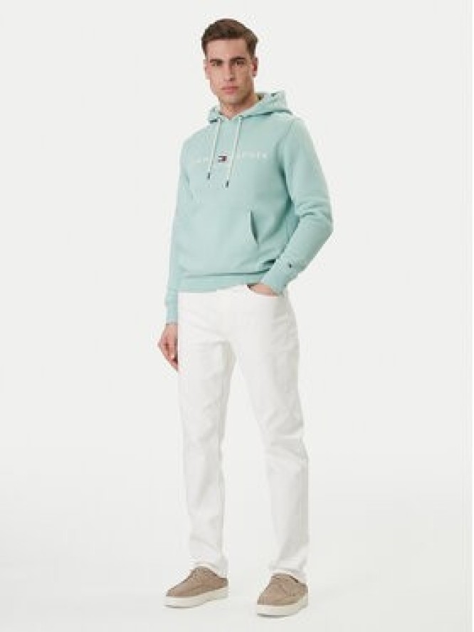 Tommy Hilfiger Bluza Logo MW0MW11599 Zielony Regular Fit