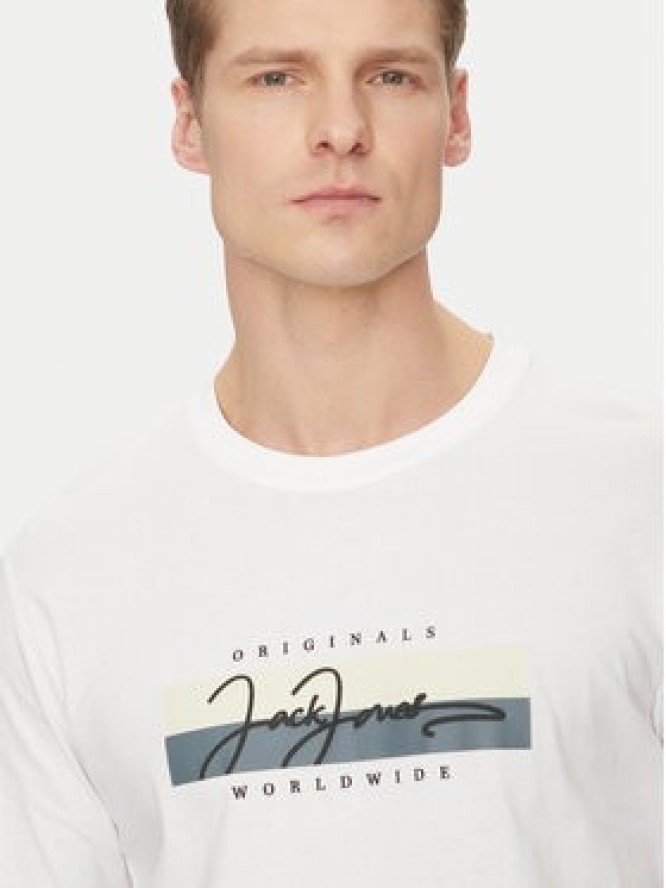 Jack & Jones T-Shirt Frederiksberg 12278266 Biały Regular Fit