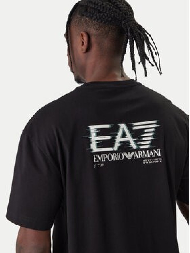 EA7 Emporio Armani T-Shirt 7M001327 AF17789 UC001 Czarny Relaxed Fit