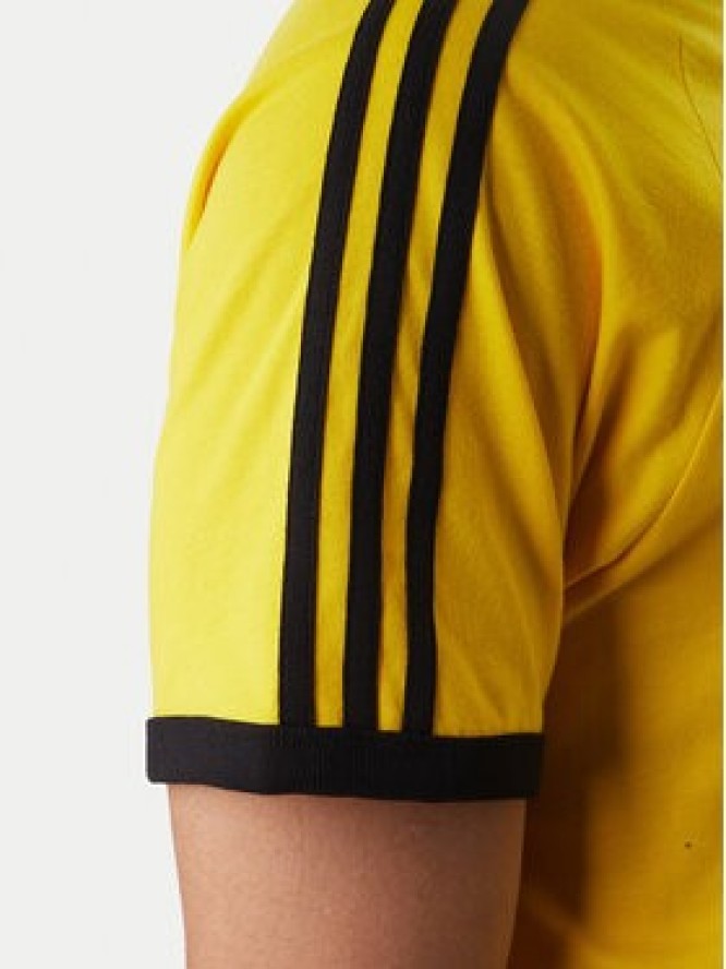 adidas T-Shirt 3-Stripes KE3533 Żółty Regular Fit