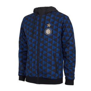 Kurtka Wiatroodporna Pikarska dla dorosłych - FC Inter All Over - Czarna