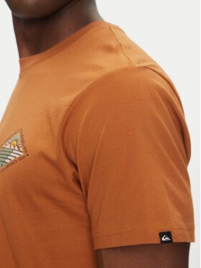 Quiksilver T-Shirt EQYZT08038 Brązowy Regular Fit