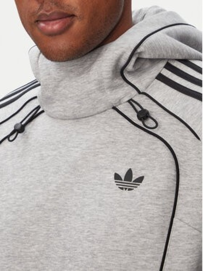 adidas Bluza Spacer Teamgeist 26 Cutline Hoodie KR9653 Szary Regular Fit