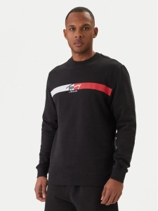 Tommy Jeans Bluza Sign Stripe DM0DM23019 Czarny Regular Fit