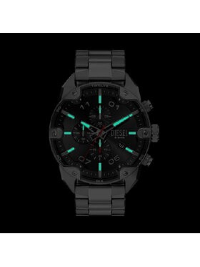 Diesel Zegarek Spiked DZ4709 Srebrny