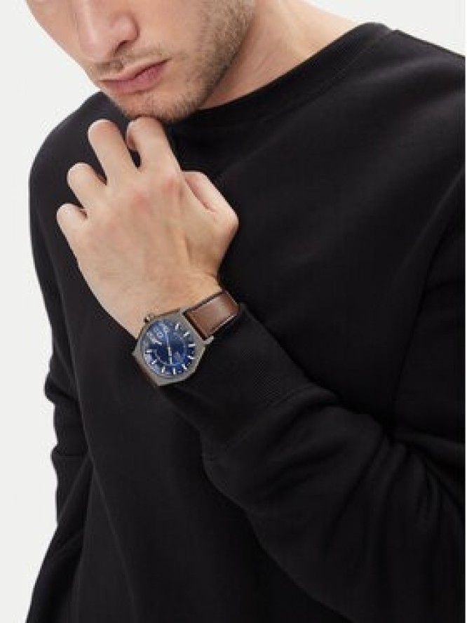 Diesel Zegarek Double Scraper DZ2189 Brązowy