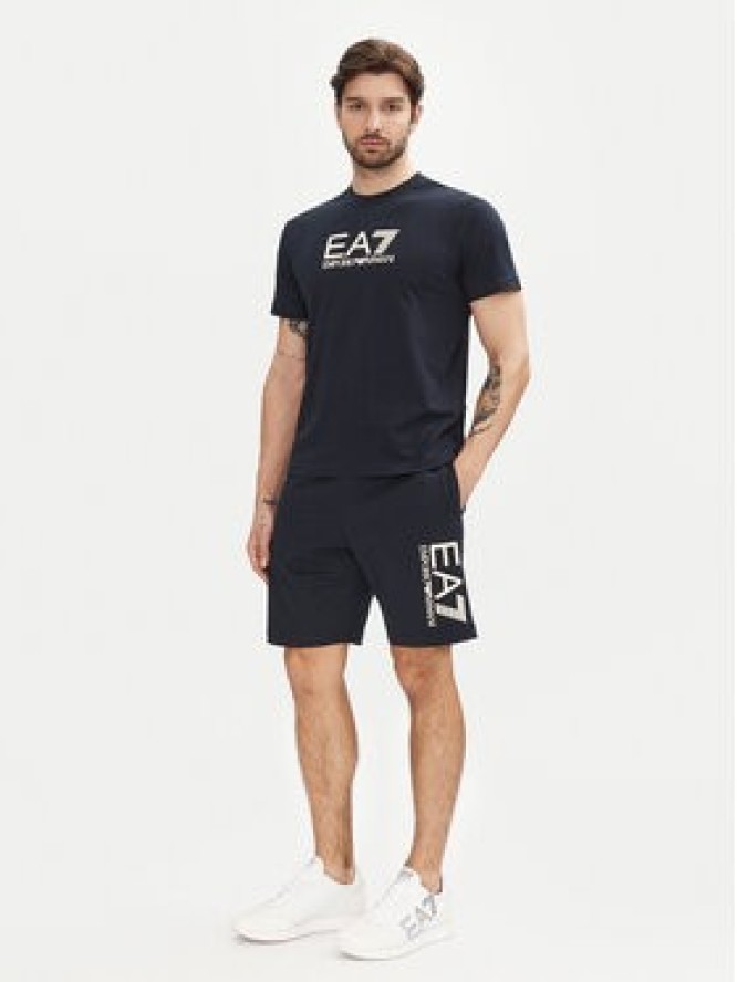 EA7 Emporio Armani Szorty sportowe 7M000232 AF13512 MB122 Granatowy Regular Fit