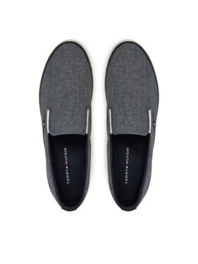 Tommy Hilfiger Tenisówki Th Hi Vulc Low Slip On Ch FM0FM05390 Niebieski