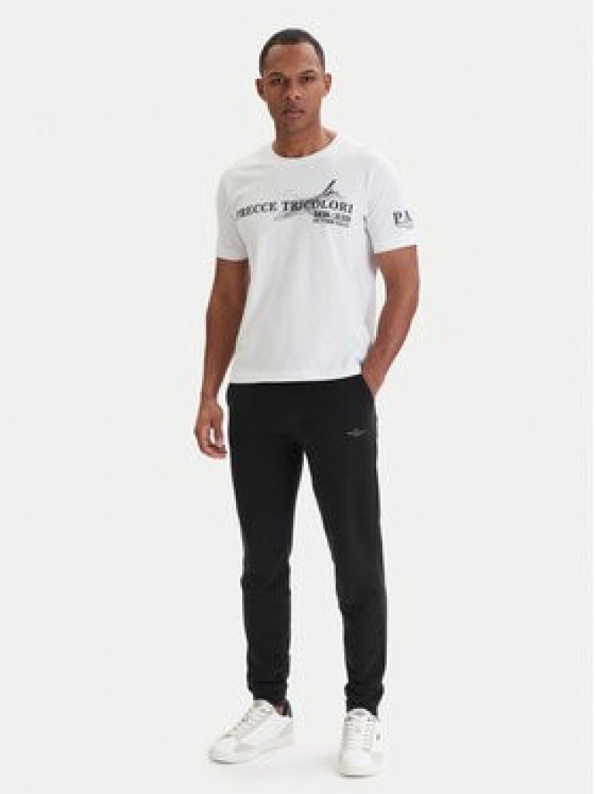 Aeronautica Militare Spodnie dresowe 261PF0872UF00459 Czarny Regular Fit
