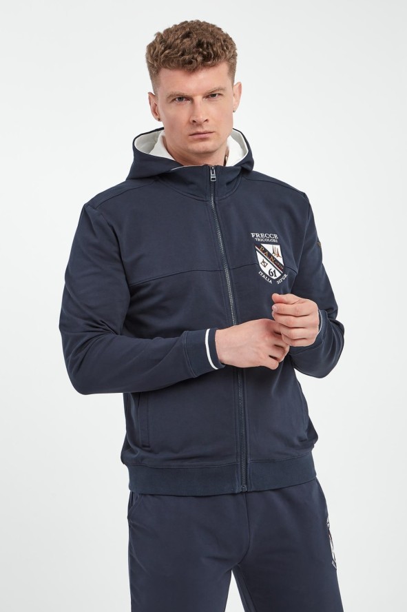 Bluza męska z odpinanym kapturem AERONAUTICA MILITARE