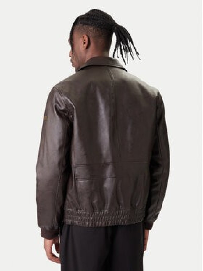 Guess Kurtka z imitacji skóry M6RL0A WJ260 Brązowy Regular Fit