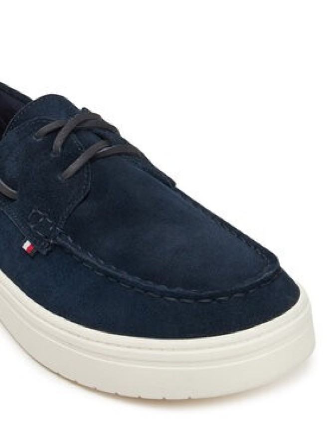 Tommy Hilfiger Półbuty Modern Light Hybrid Suede Boat S FM0FM05352 Granatowy