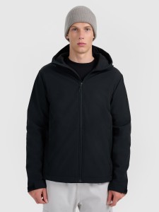 4F Kurtka softshell wiatroodporna membrana 5000 męska - czarna M