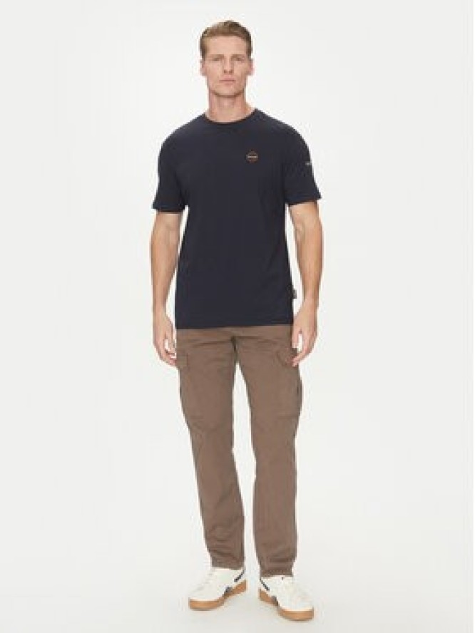 Napapijri T-Shirt S-Badge NP0A4I3N Granatowy Regular Fit