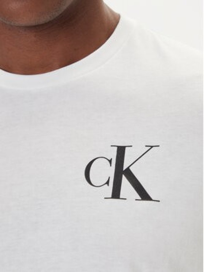 Calvin Klein Jeans T-Shirt 30s Chest Logo LV04RD865G Biały Regular Fit
