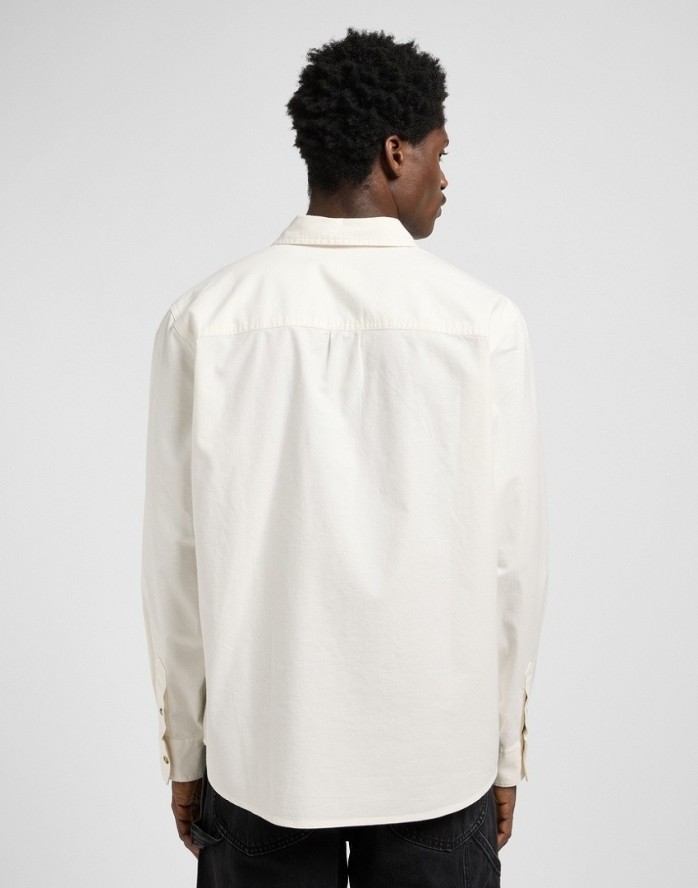 MESKA KOSZULA LEE NO POCKET BUTTON DOWN ECRU 112370478