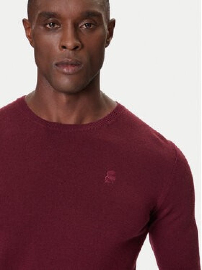 KARL LAGERFELD Sweter 655000 554399 Bordowy Slim Fit