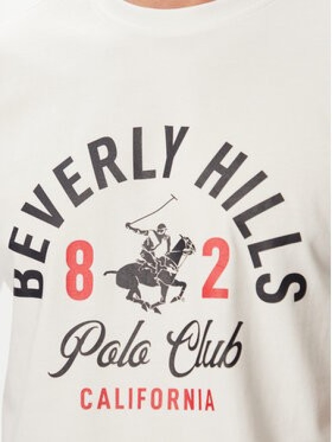 Beverly Hills Polo Club T-Shirt P-SS26M-TS1290 Biały Regular Fit