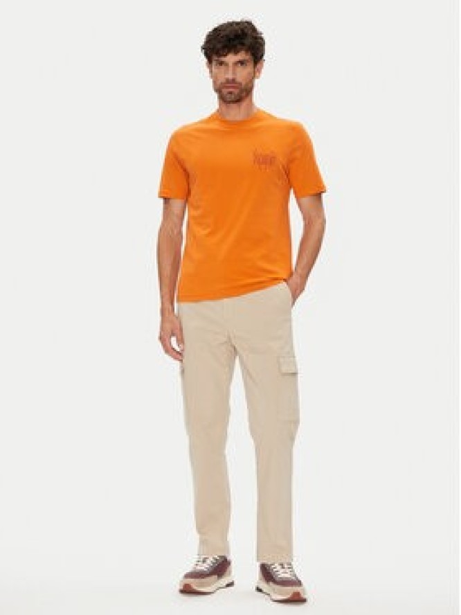 Napapijri T-Shirt S-Turrach NP0A893U Pomarańczowy Regular Fit