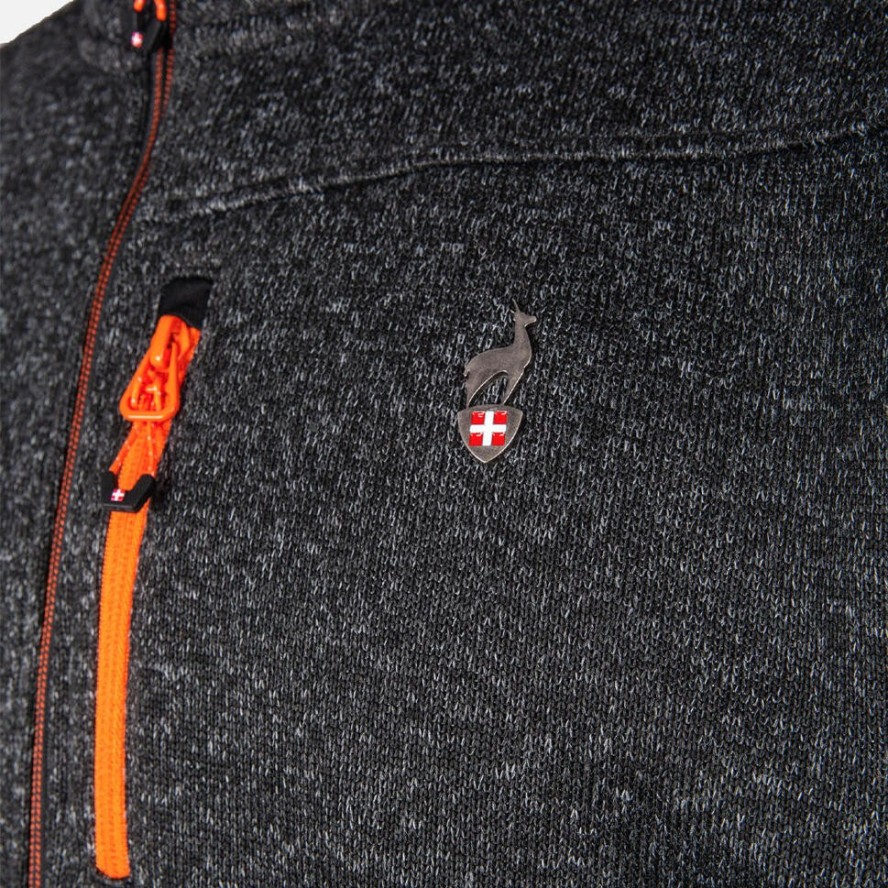 Polar bluza rozpinana dzianinowa melanżowa Navoy AULP 3 kieszenie