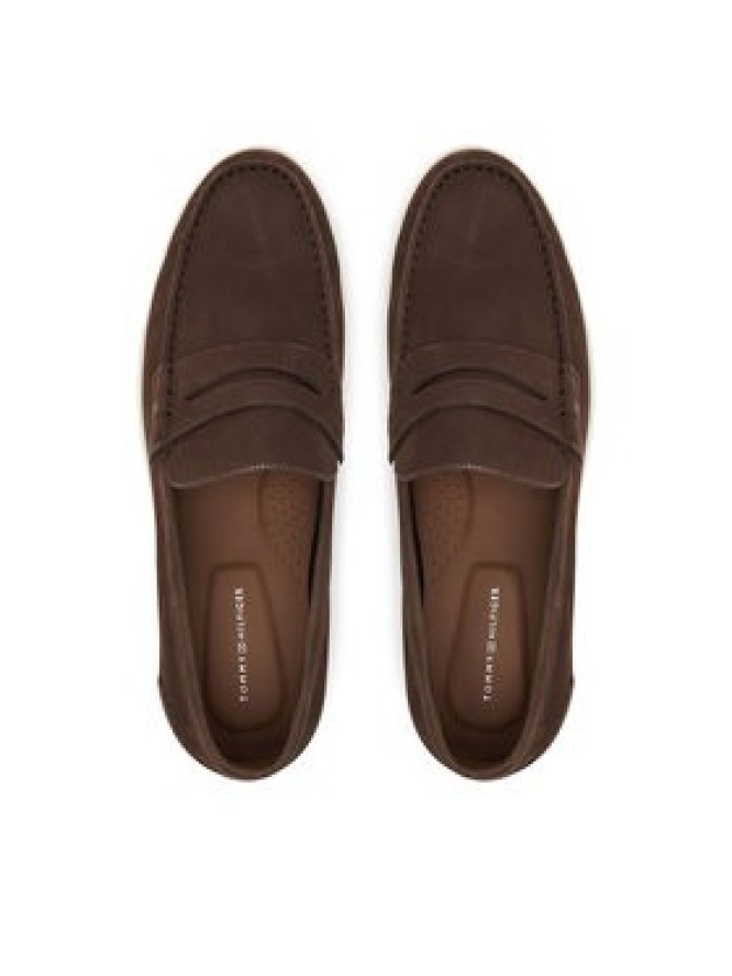 Tommy Hilfiger Mokasyny Nubuck P Loafer FM0FM05350 Brązowy