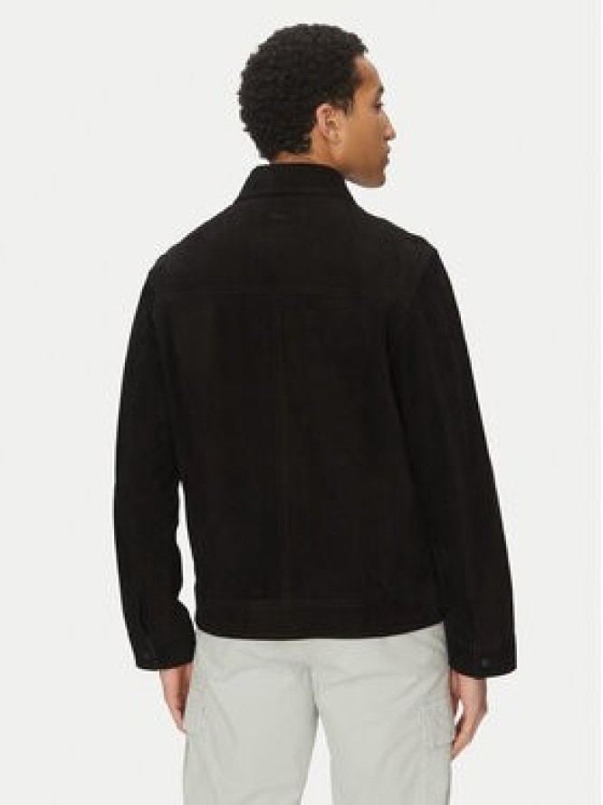 BOSS Kurtka skórzana Jomare 50537118 Czarny Regular Fit