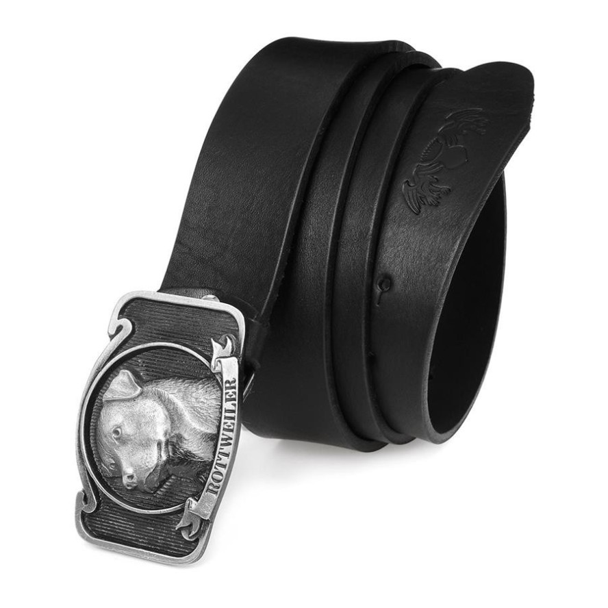 Pasek skórzany BELTIMORE r.100-115 cm W24 czarny