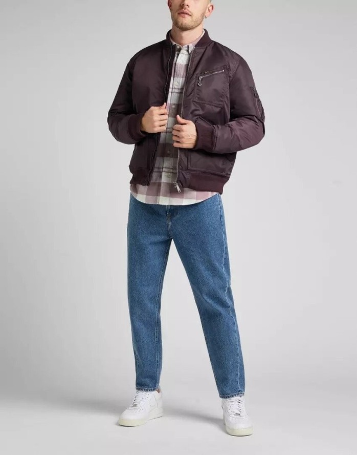 LEE BOMBER JACKET MĘSKA KURTKA PRZEJŚCIOWA VELVET L87GOS74 112321557